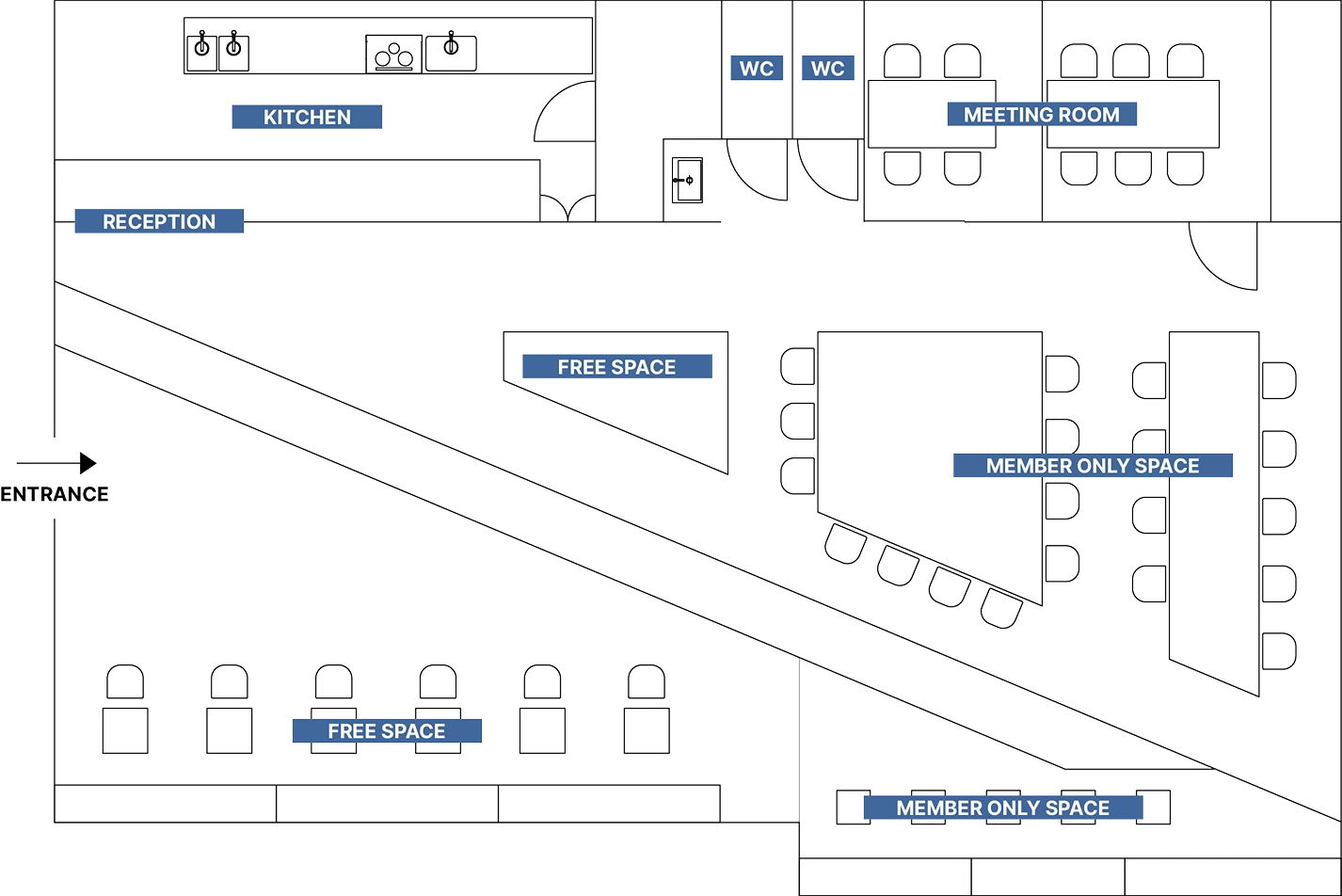 施設のフロアマップ